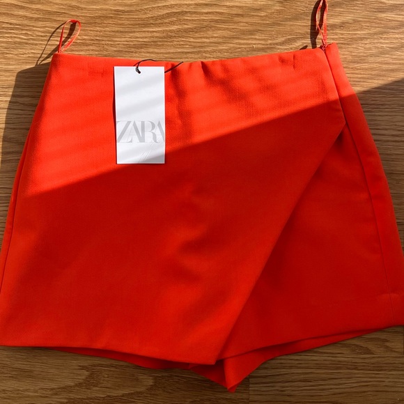 Zara Pants - Zara Orange Split Skort